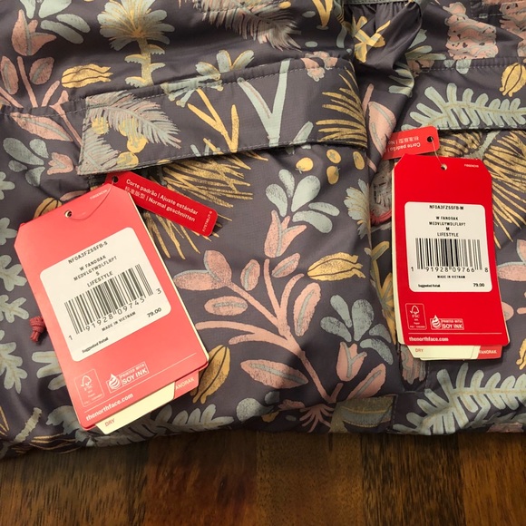 North Face Fanorak Hooded Jacket Woodland Floral - Picture 6 of 8